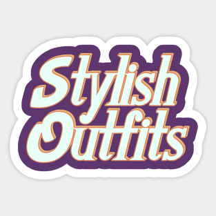 Stylish outfits Sticker